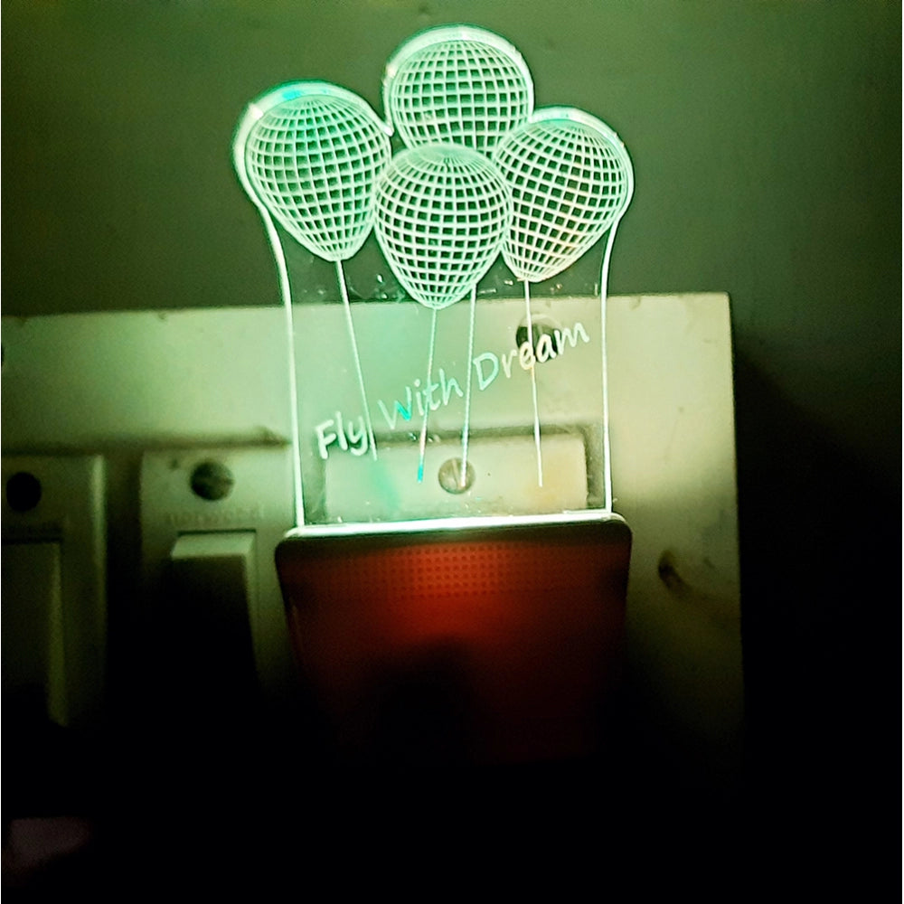 Amfyn Fly With Dream Balloons AC Adapter Night Lamp