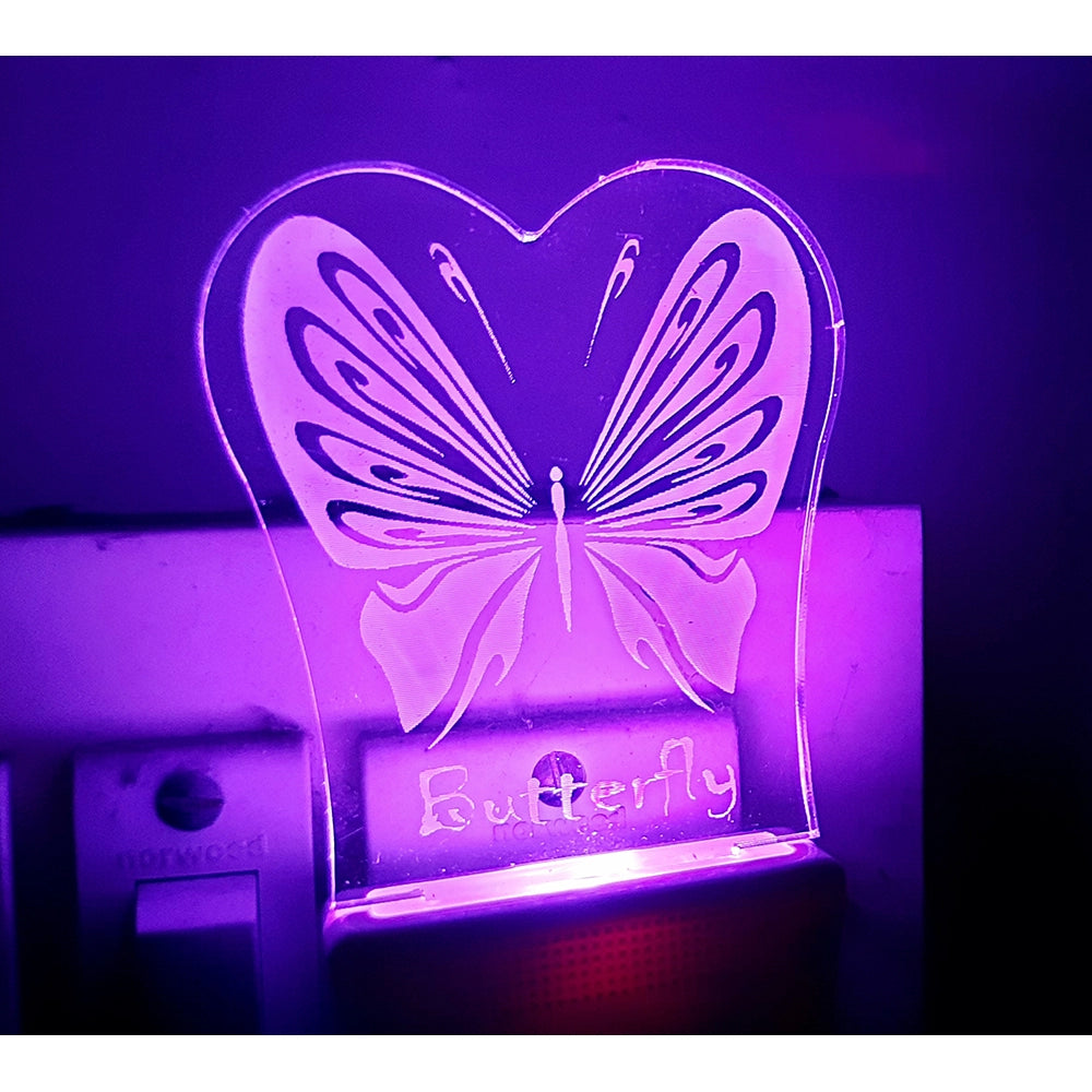 Fashion Classic Butterfly AC Adapter Night Lamp