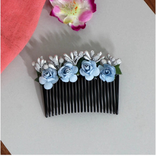 Fashion Women's Sky Blue Color Hair Comb Pin