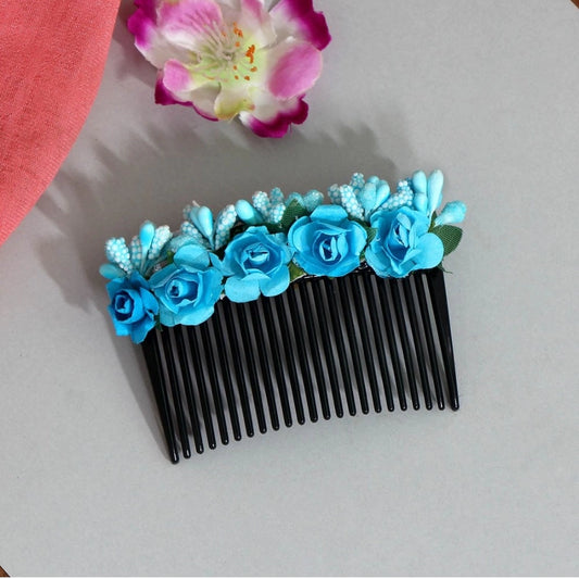 Fashion Women's Firozi Color Hair Comb Pin