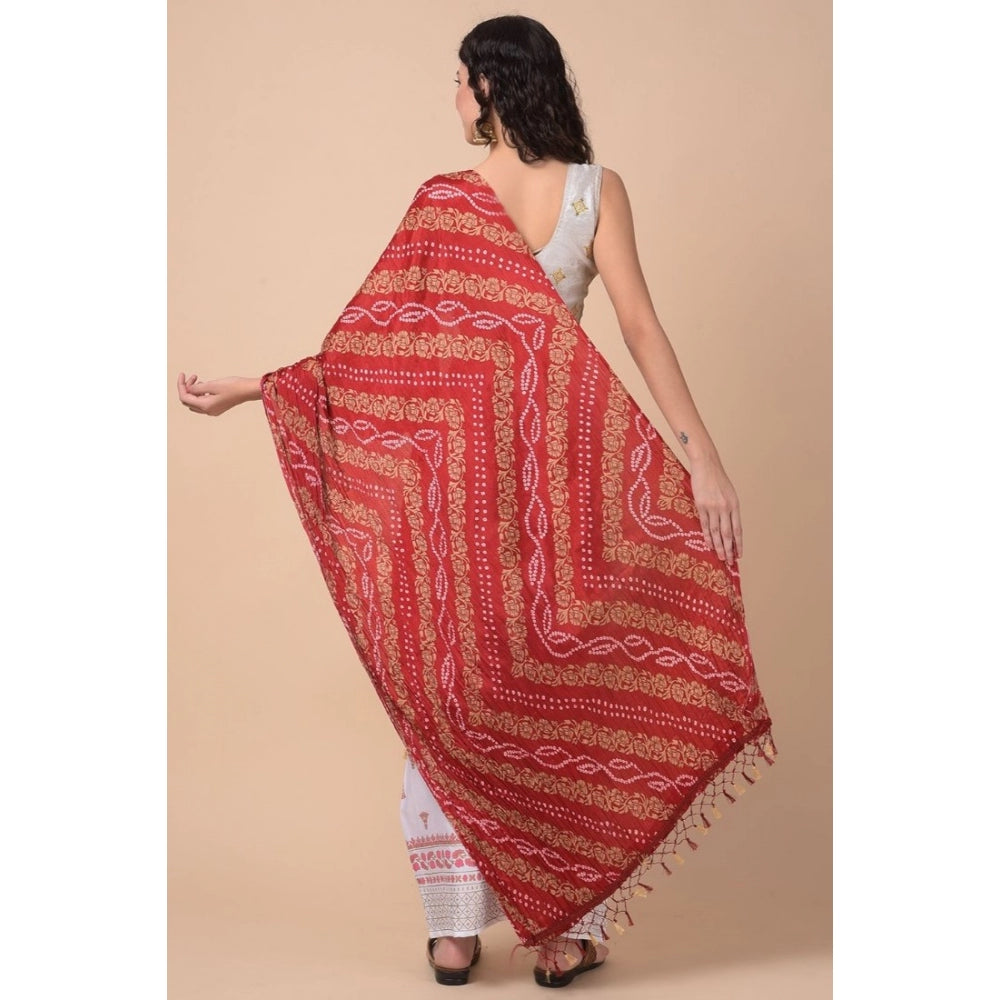 Amfyn Women's Chanderi Printed Dupatta (Multicolor, Length: 2.25 to 2.50 Mtr)