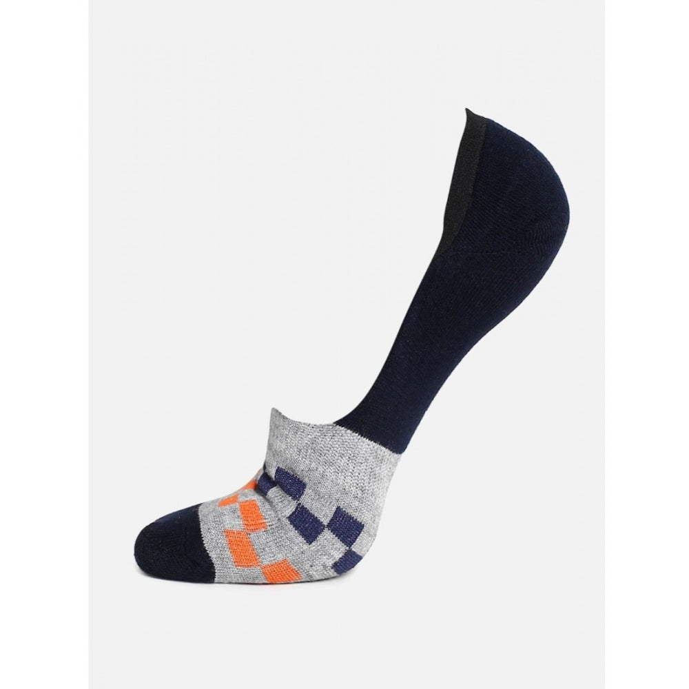 Amfyn 4 Pairs Unisex Casual Cotton Blended Printed No-show Socks (Assorted)