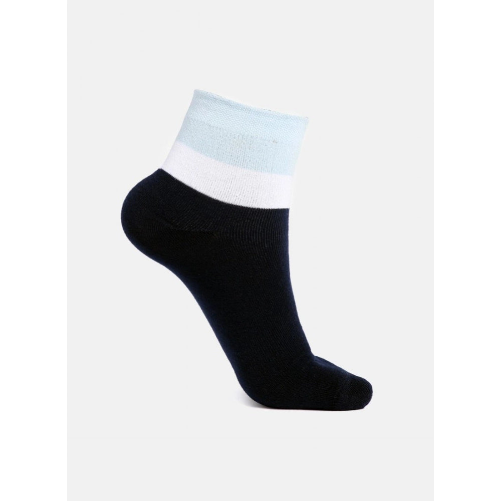 Amfyn 5 Pairs Men's Casual Cotton Blended Solid Ankle length Socks (Assorted)