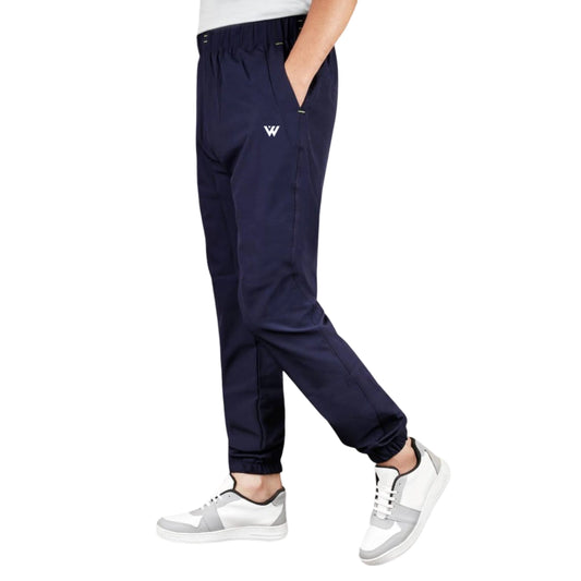 Fashion Men's Polyster Soild Track Pant-Lower (Navy Blue)