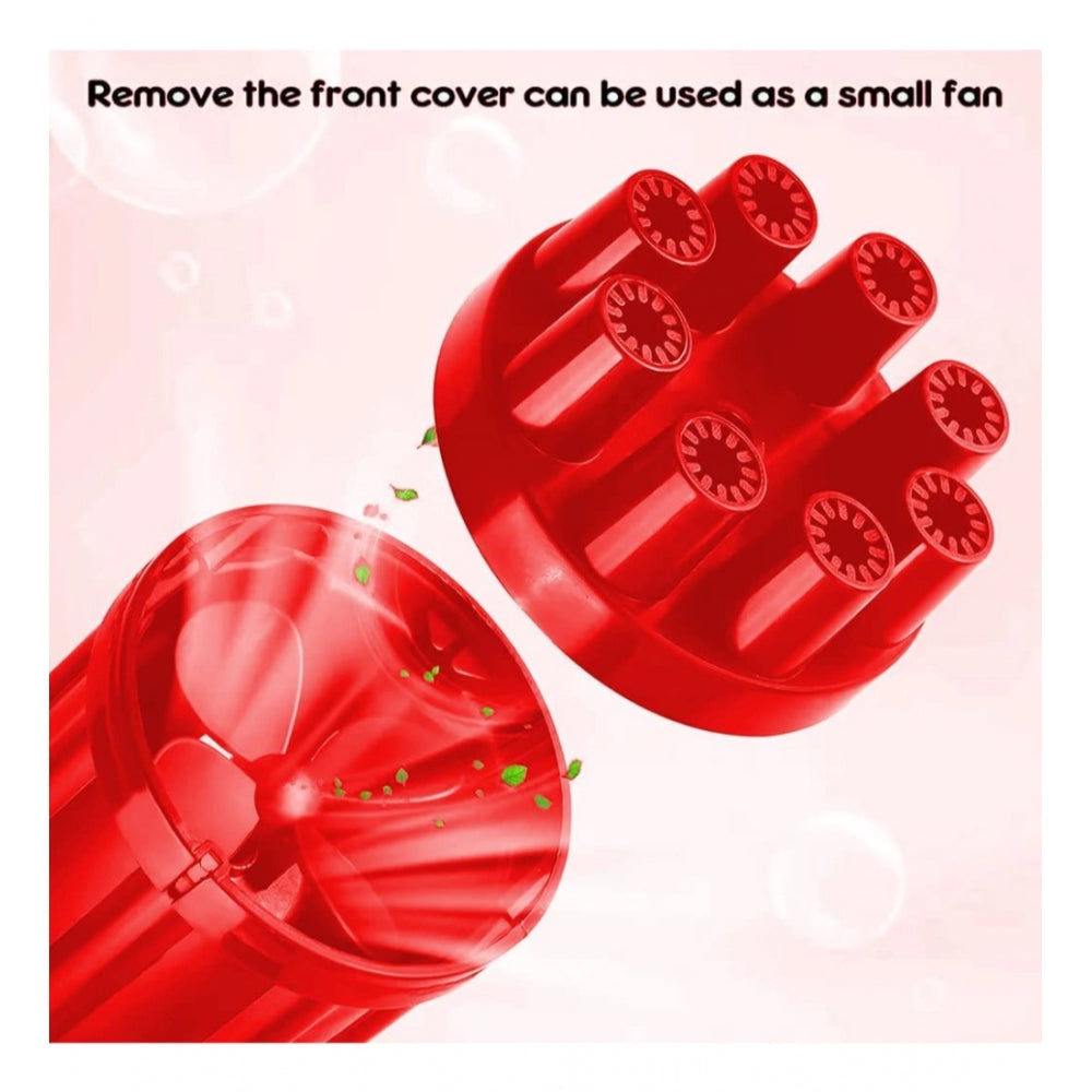 Amfyn Pack Of_2 Electric Gatling Bubble Gun with 8 Hole For Kids (Assorted)