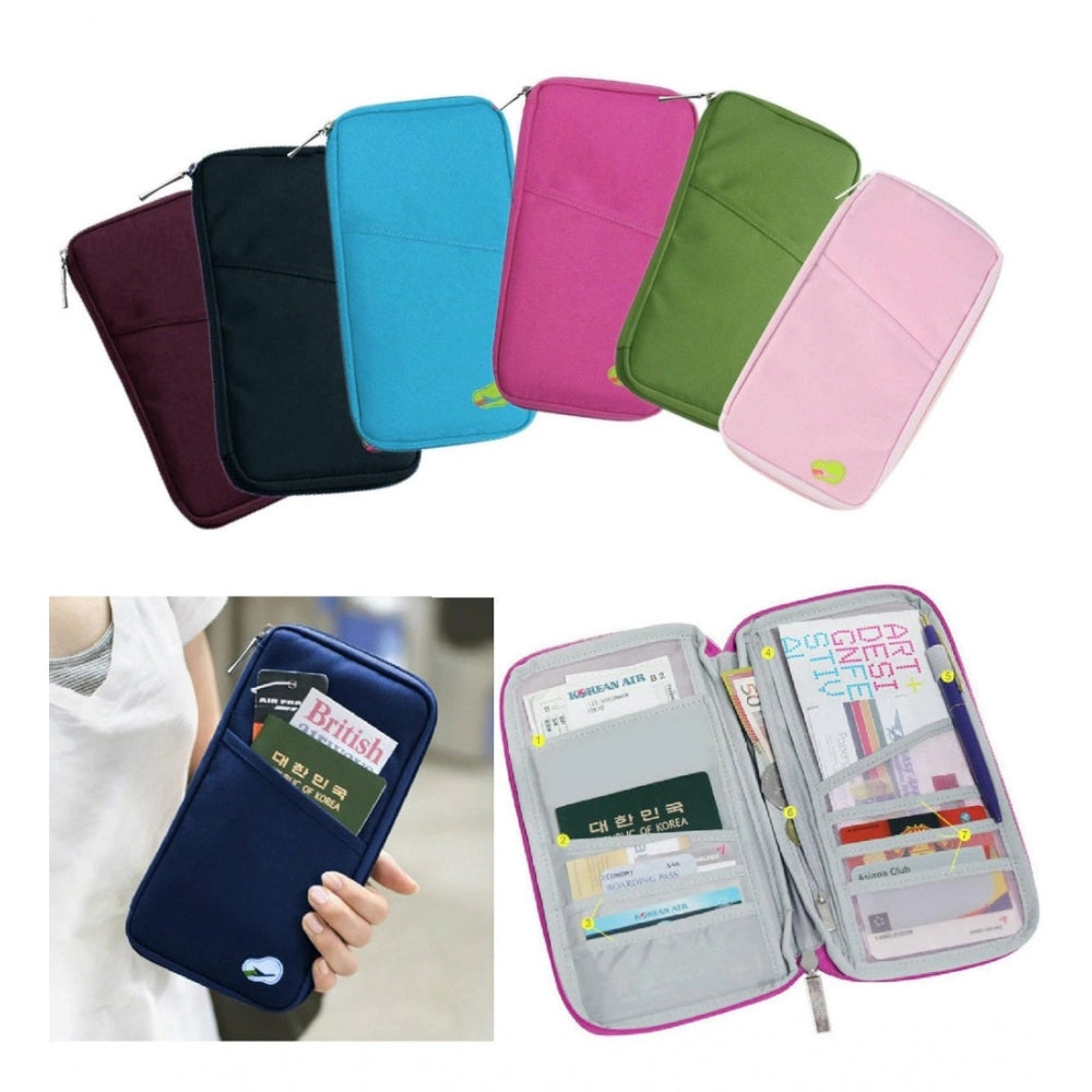 Amfyn Passport Holder, Passport Wallet, Travel Wallet Envelope Flip Cover Case Pouch As Well As for Credit Cards (Assorted)