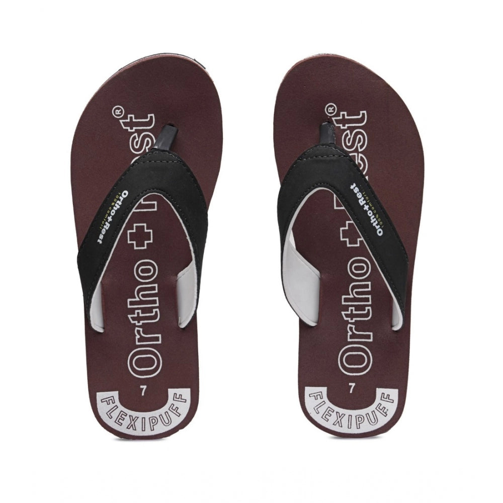 Amfyn Unisex Rubber Comfortable Orthopedic Doctor Slipper and Flip Flops (Maroon)