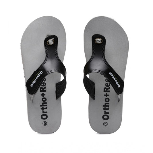 Amfyn Unisex Rubber Comfortable Orthopedic Doctor Slipper and Flip Flops (Grey)