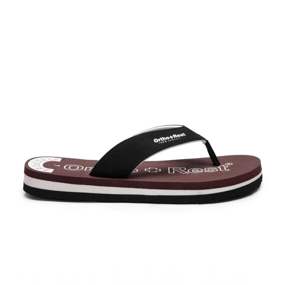 Amfyn Unisex Rubber Comfortable Orthopedic Doctor Slipper and Flip Flops (Maroon)