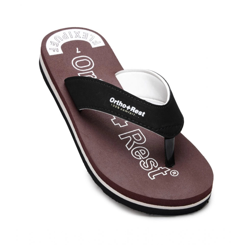 Amfyn Unisex Rubber Comfortable Orthopedic Doctor Slipper and Flip Flops (Maroon)