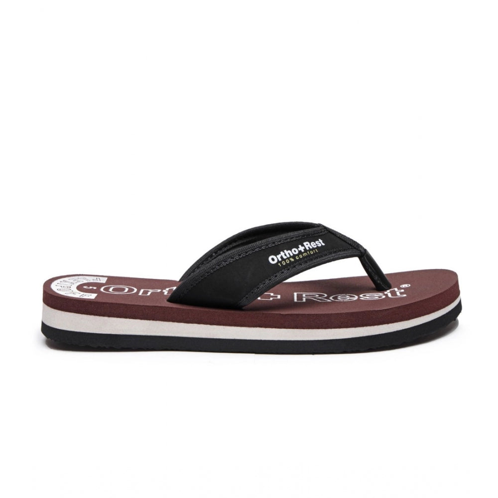 Amfyn Unisex Rubber Comfortable Orthopedic Doctor Slipper and Flip Flops (Maroon)