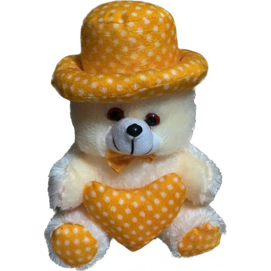 Amfyn Cap Teddy Bear with Heart (Yellow)