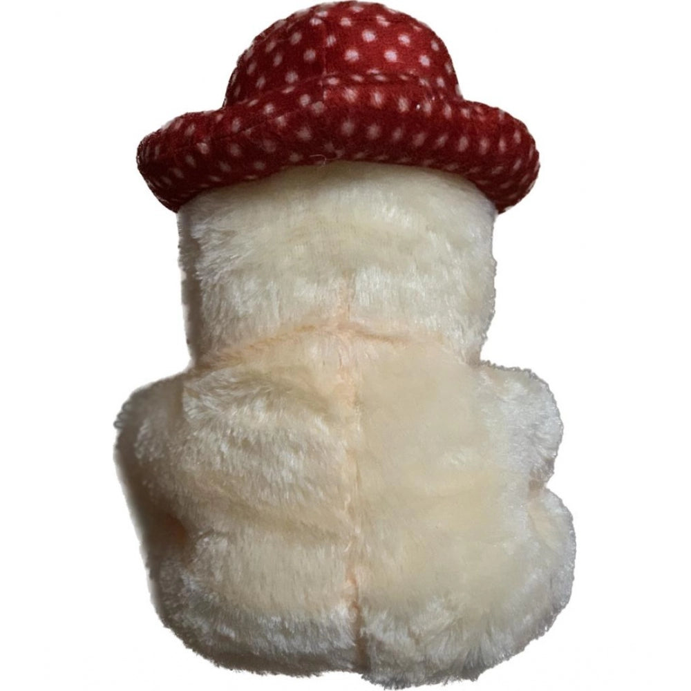 Amfyn Cap Teddy Bear with Heart (Cream)