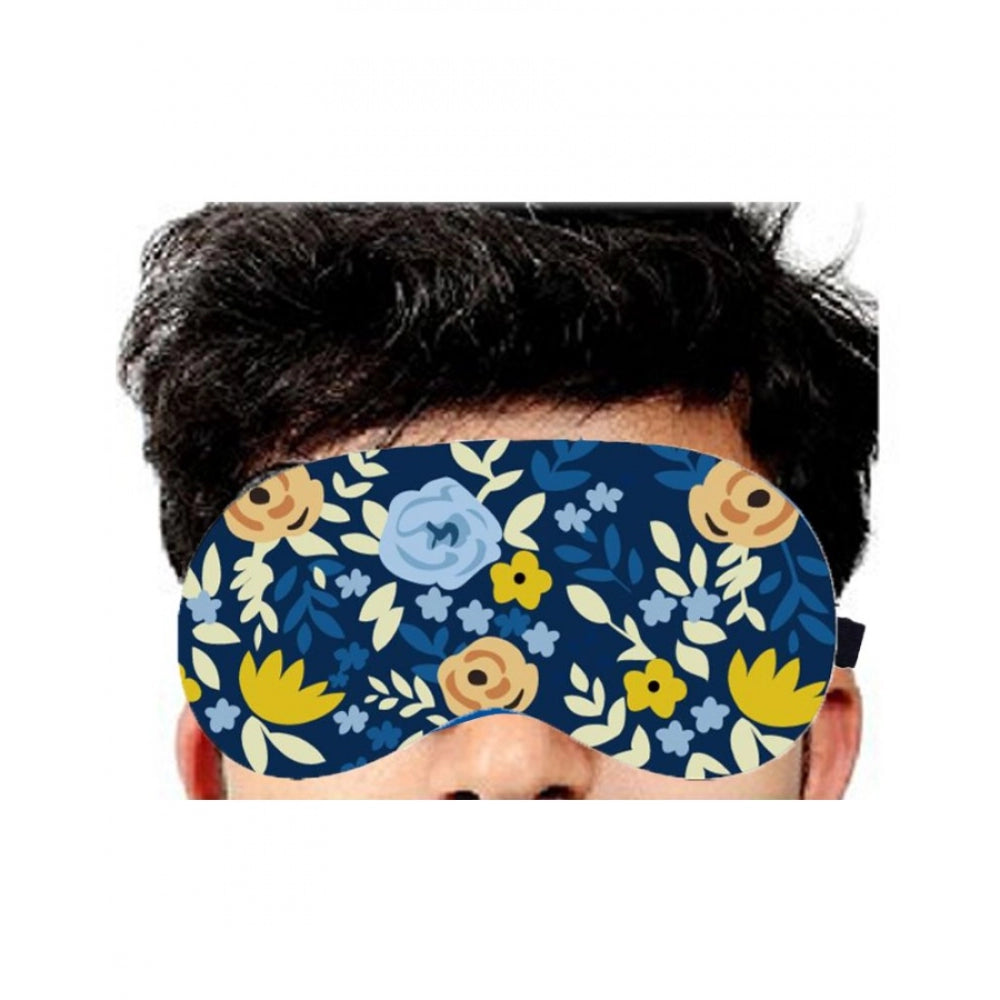 Fashion Printed Polyester Eyemasks (Blue)