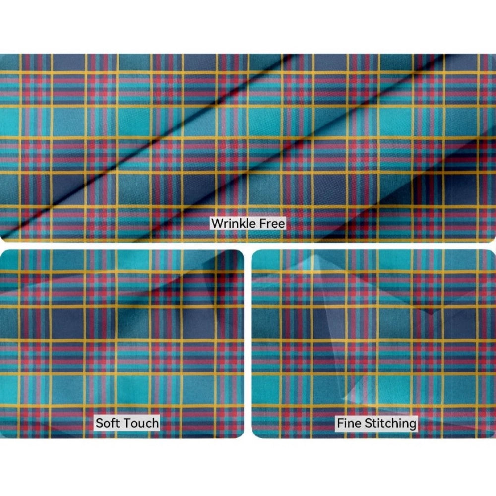 Amfyn Checked Cotton Place Mats Sets (Multicolor)