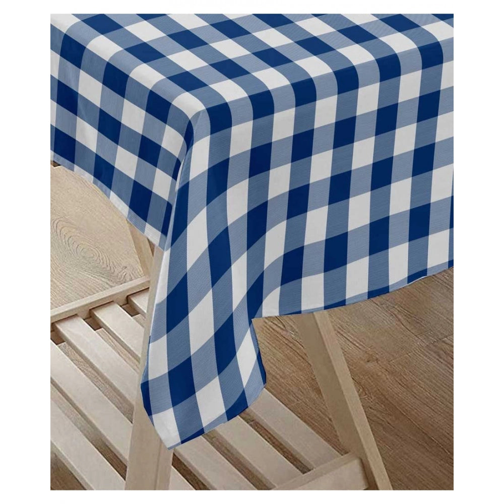 Fashion Checkered Cotton Checks Table Cloth (Blue)