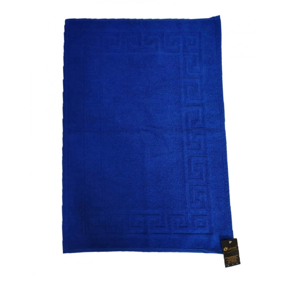 Fashion Solid Cotton Hotel Bathmats (Blue)