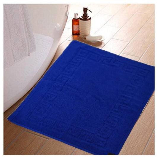 Fashion Solid Cotton Hotel Bathmats (Blue)