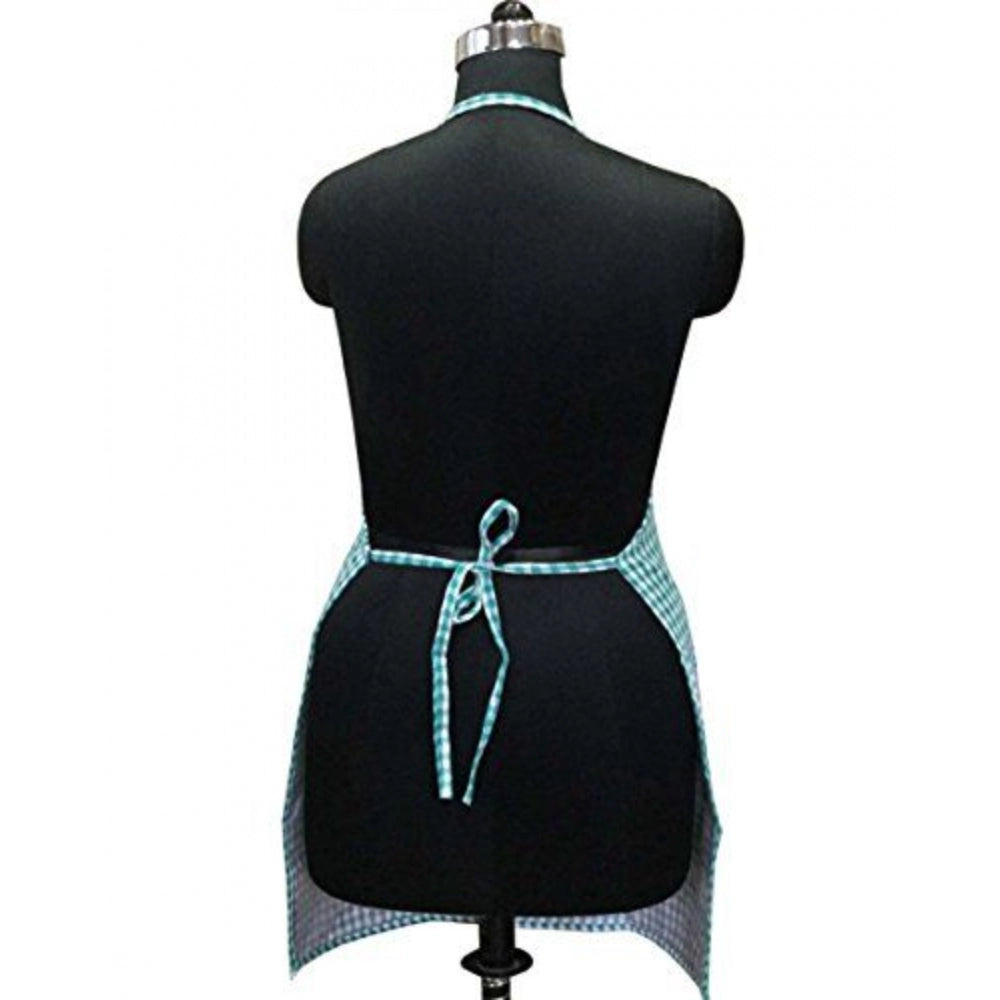 Amfyn Checked Cotton Aprons (Green)