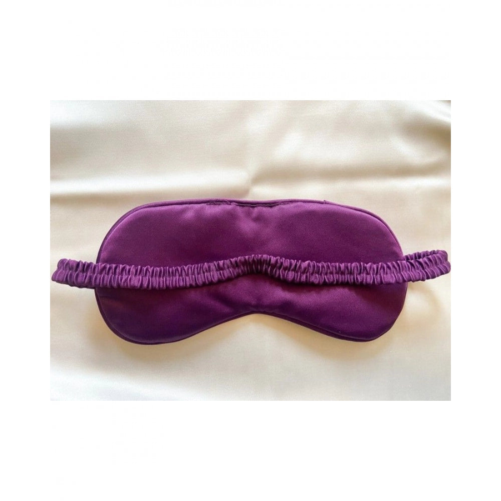 Fashion Solid Satin Silk Eyemasks (Purple)