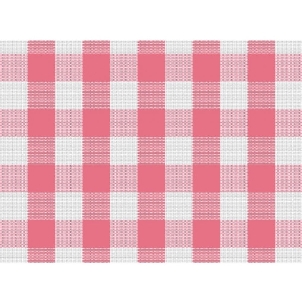 Amfyn Checked Cotton Place Mats Sets (Pink &amp; White)