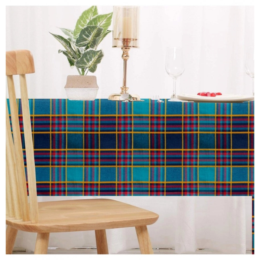 Fashion Checkered Cotton Checks Table Cloth (Multicolor)