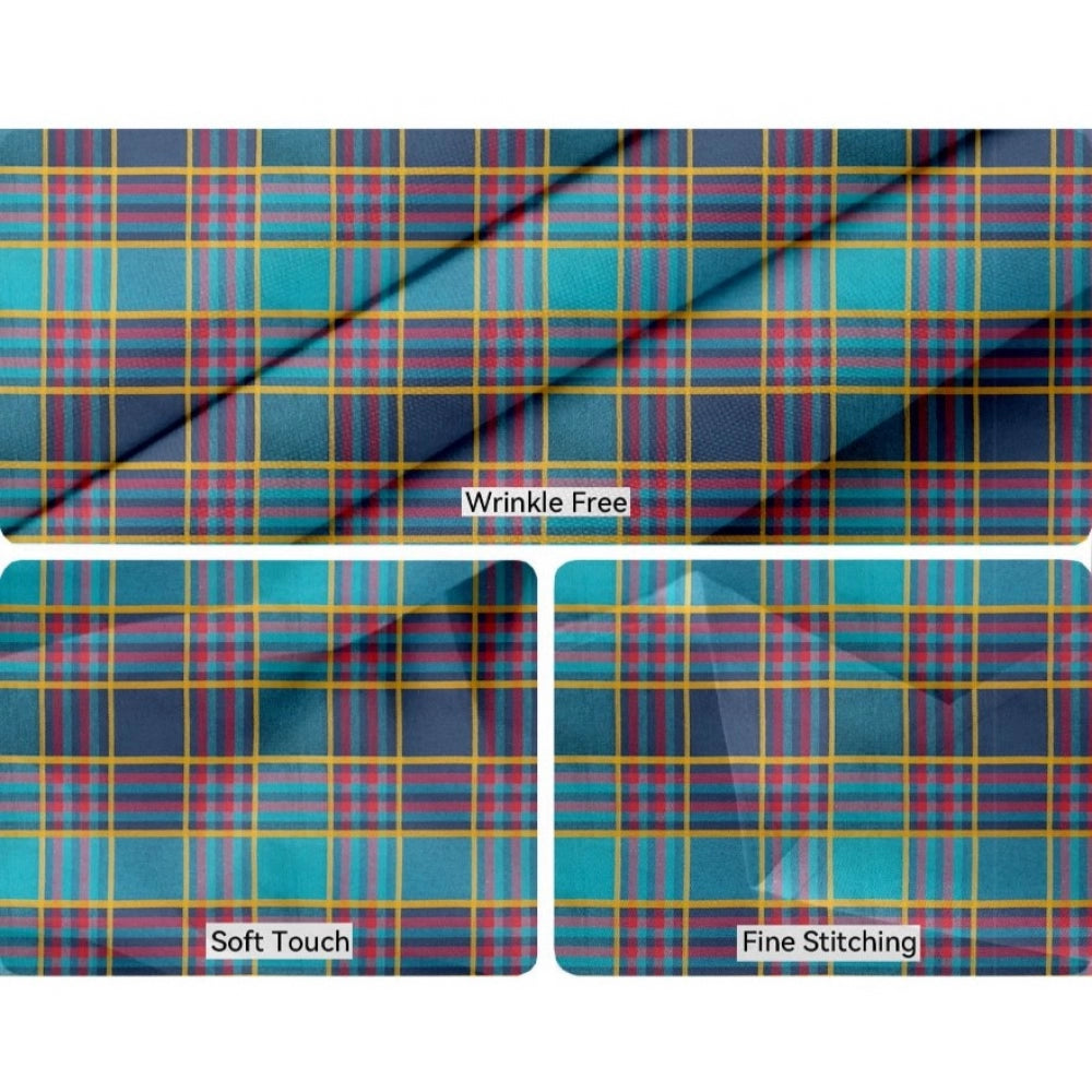 Fashion Checkered Cotton Checks Table Cloth (Multicolor)