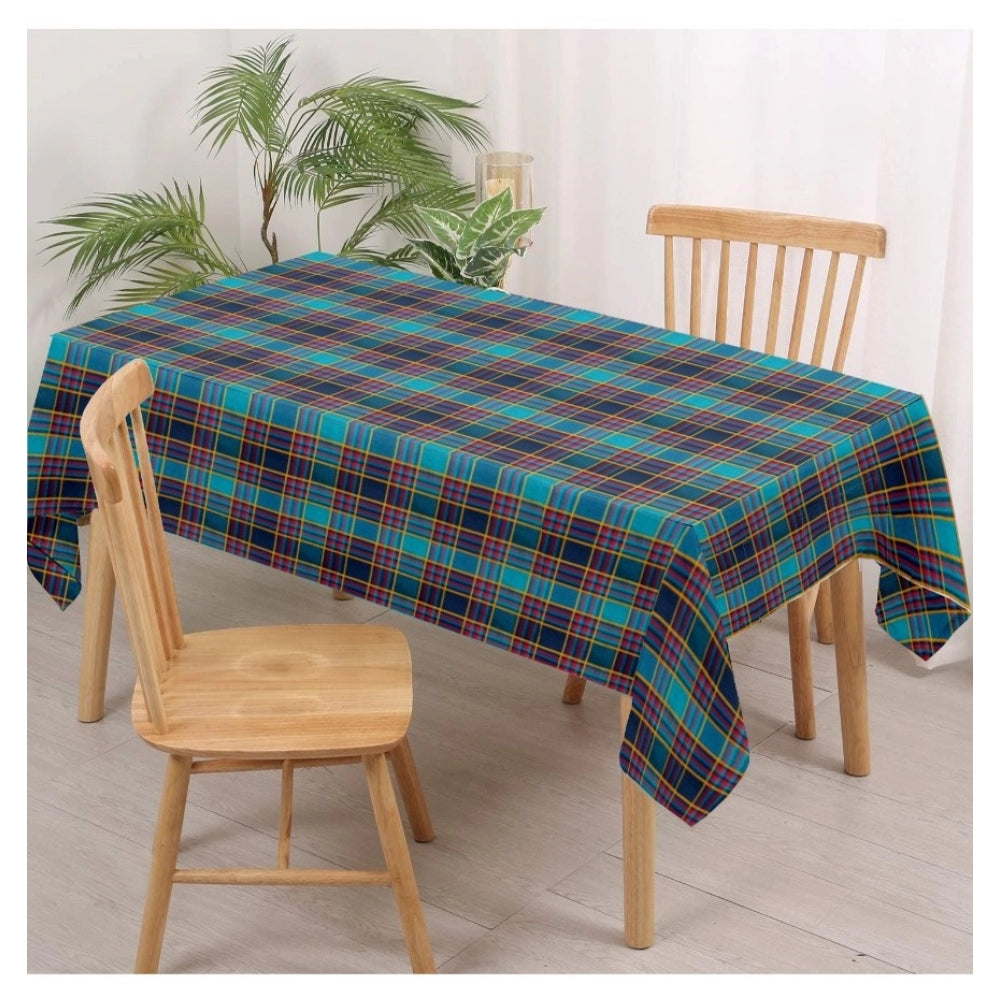 Fashion Checkered Cotton Checks Table Cloth (Multicolor)