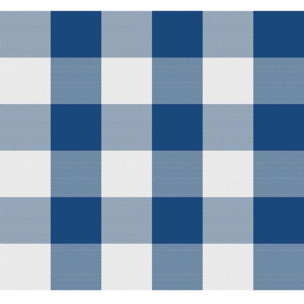 Fashion Checkered Cotton Checks Table Cloth (Blue)