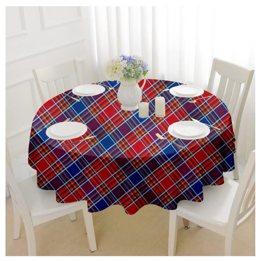 Amfyn Checked Cotton Checks Table Cloth (Multicolor)