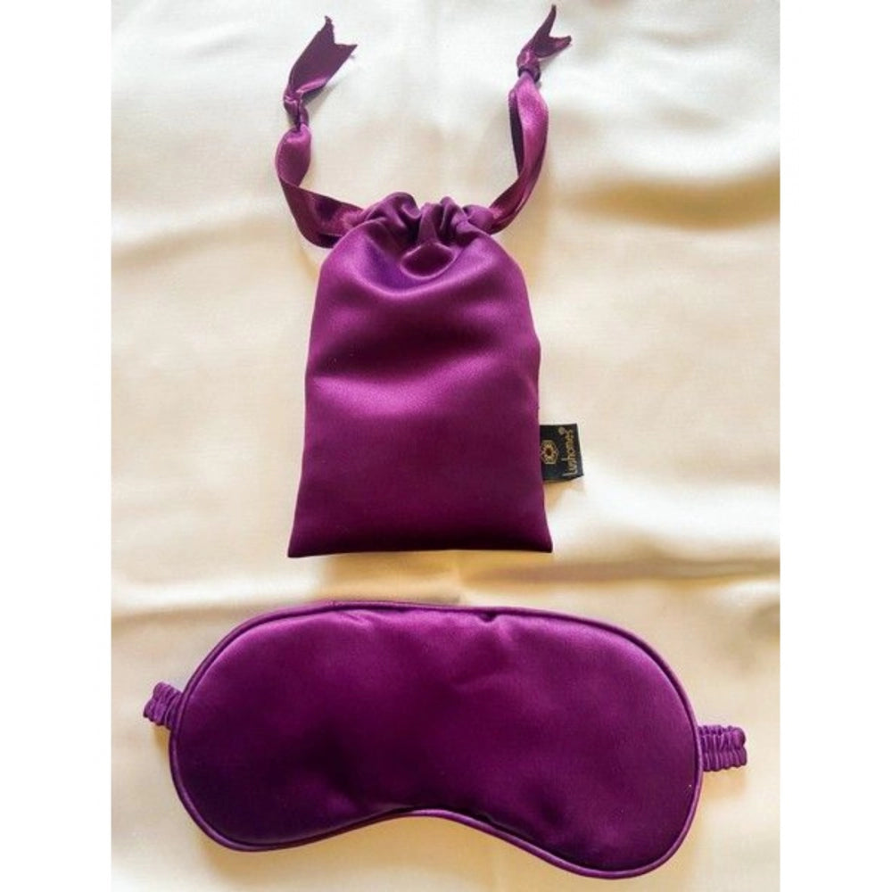 Fashion Solid Satin Silk Eyemasks (Purple)