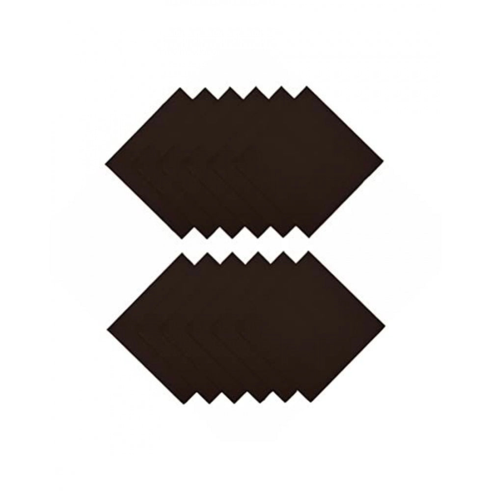 Amfyn Solid Cotton Napkins Sets (Brown)