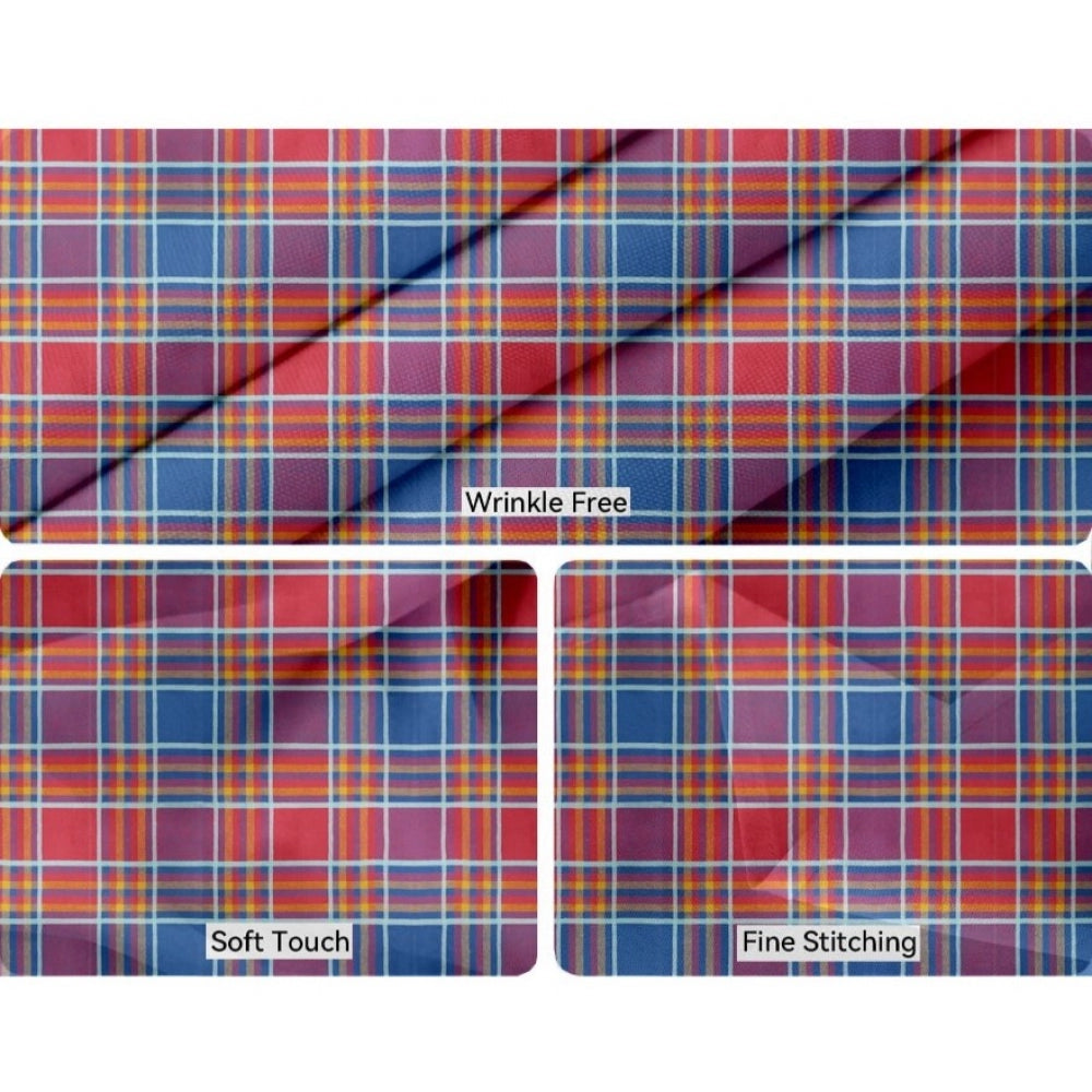 Fashion Checkered Cotton Checks Table Cloth (Multicolor)