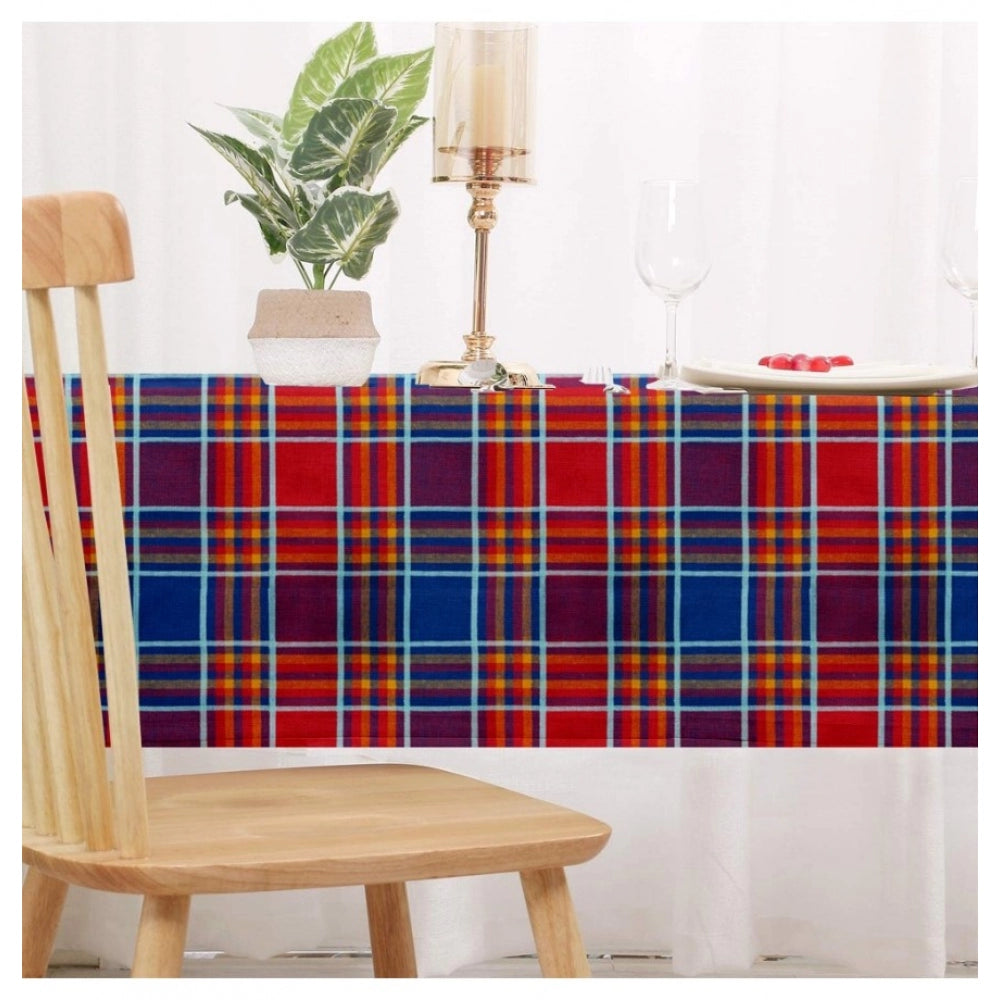 Fashion Checkered Cotton Checks Table Cloth (Multicolor)