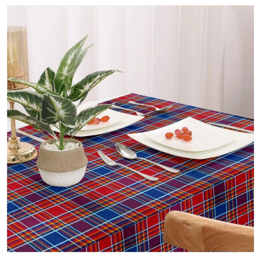 Fashion Checkered Cotton Checks Table Cloth (Multicolor)