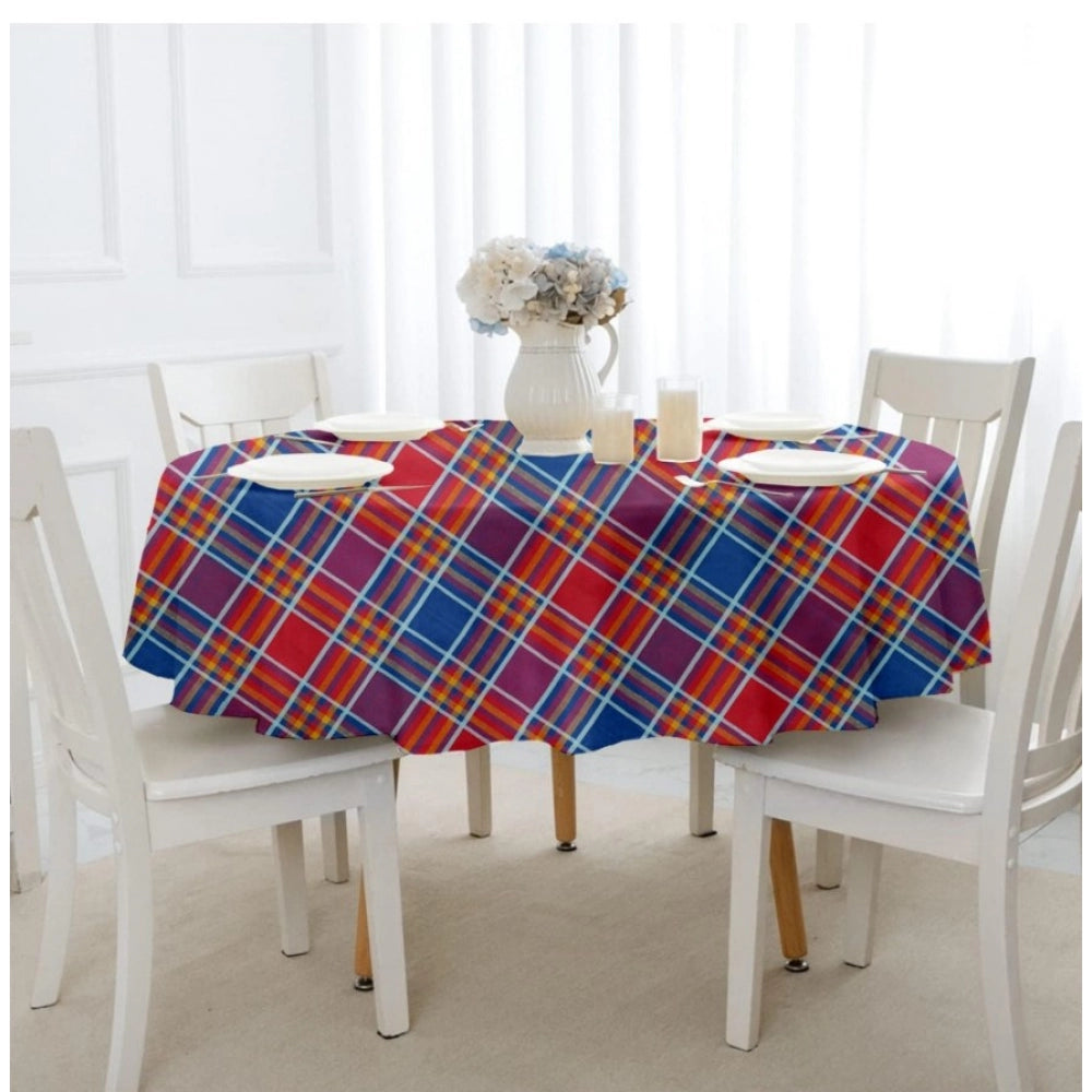 Amfyn Checked Cotton Checks Table Cloth (Multicolor)