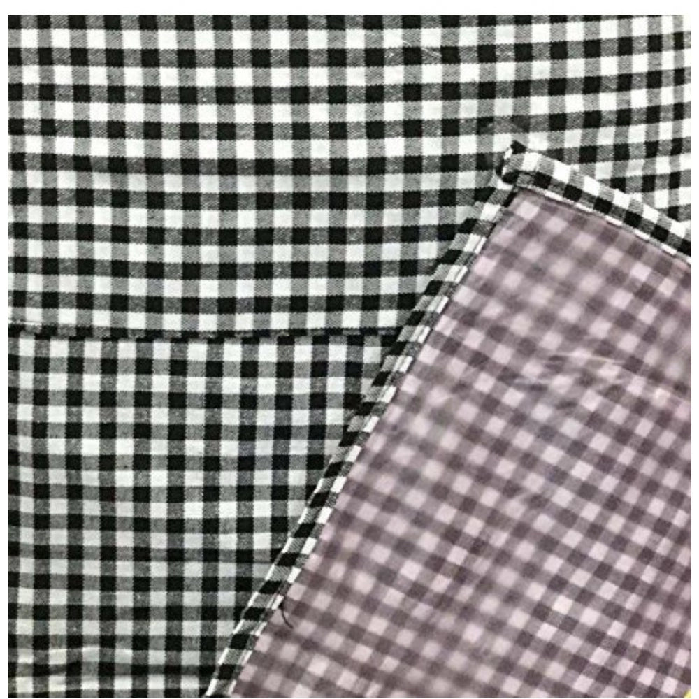 Fashion Checkered Cotton Aprons (Black)