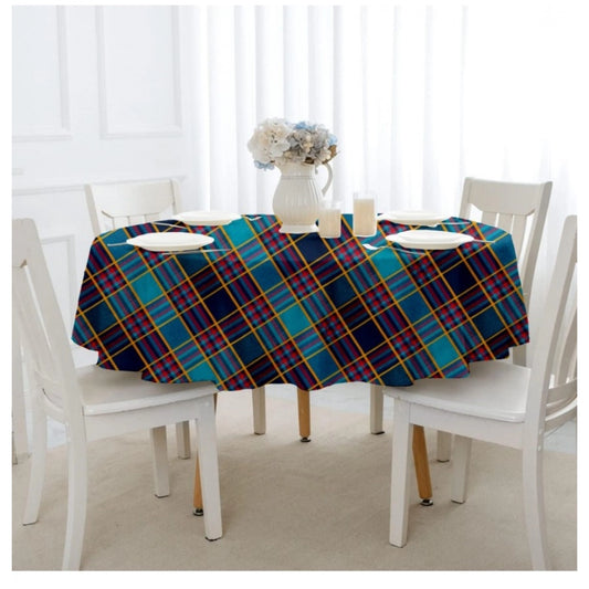 Amfyn Checked Cotton Checks Table Cloth (Multicolor)