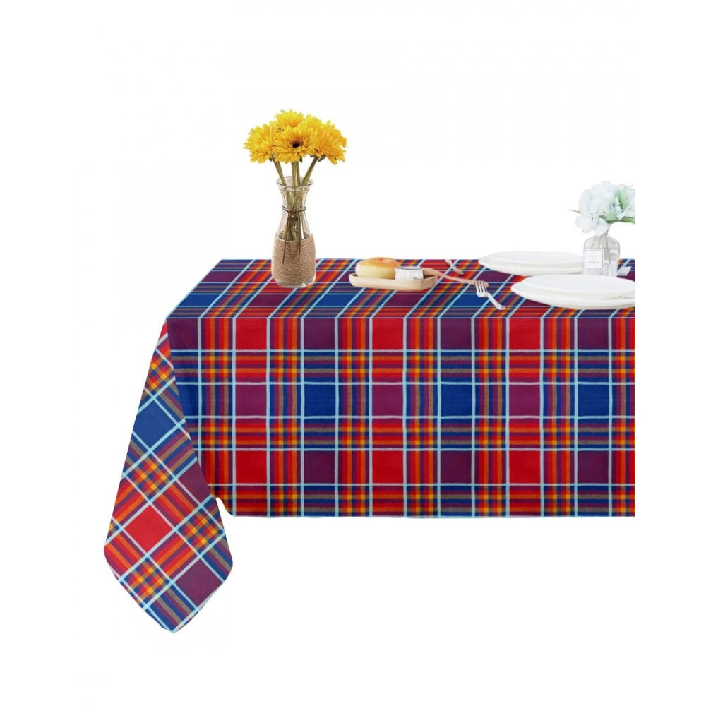 Fashion Checkered Cotton Checks Table Cloth (Multicolor)