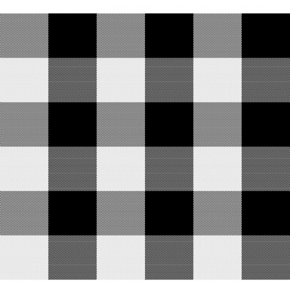 Fashion Checkered Cotton Checks Table Cloth (Black)