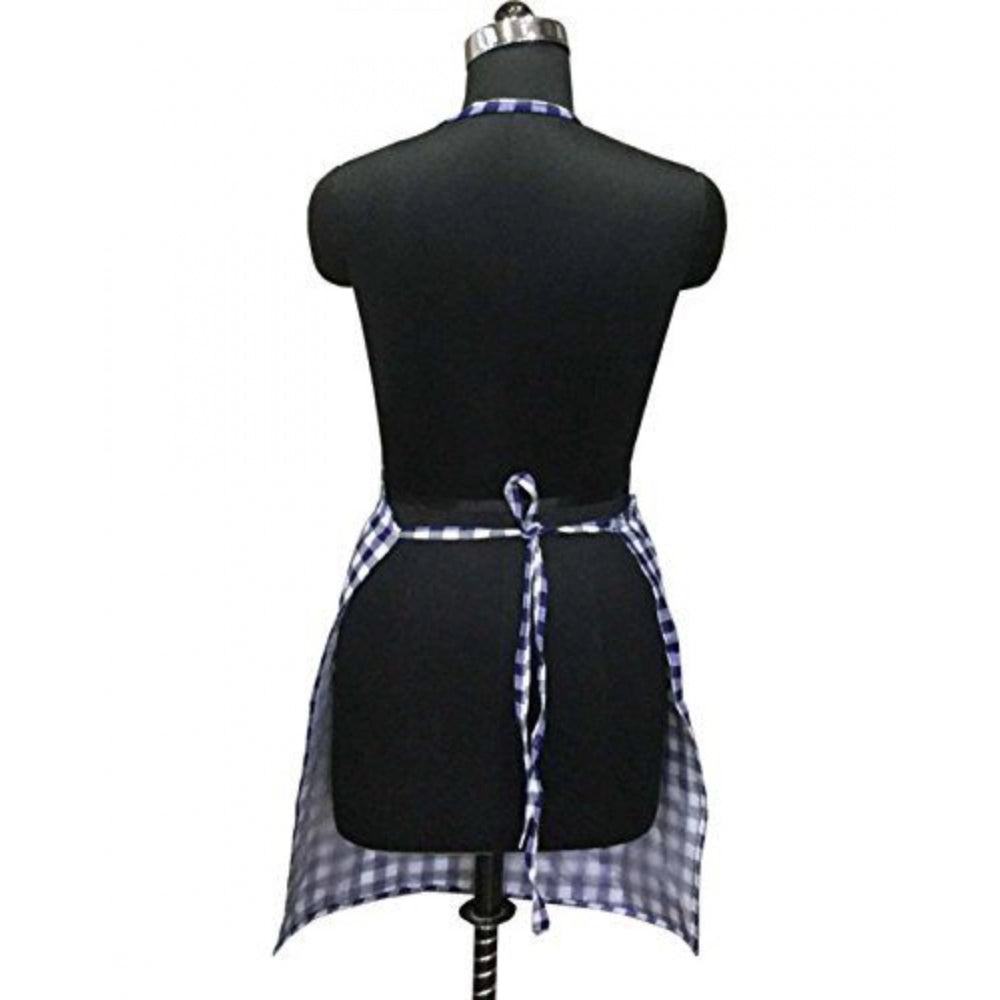 Amfyn Checked Cotton Aprons (Blue)