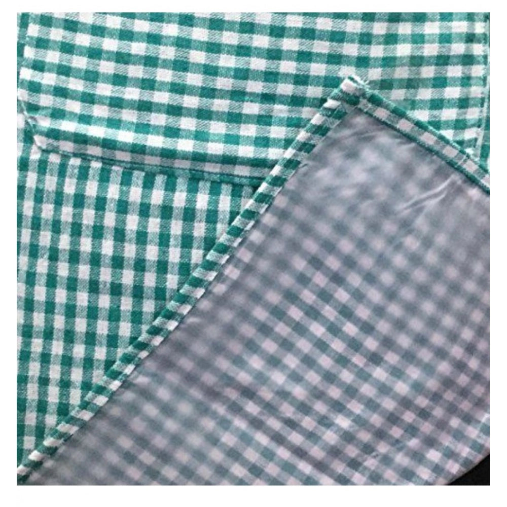 Amfyn Checked Cotton Aprons (Green)