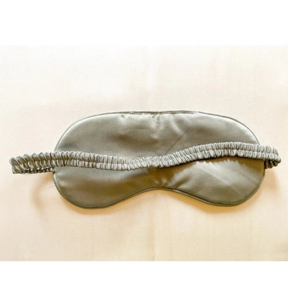 Fashion Solid Satin Silk Eyemasks (Grey)