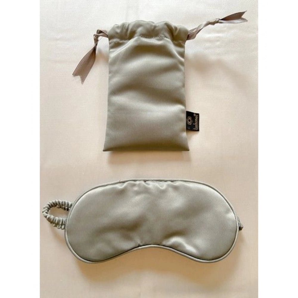 Fashion Solid Satin Silk Eyemasks (Grey)