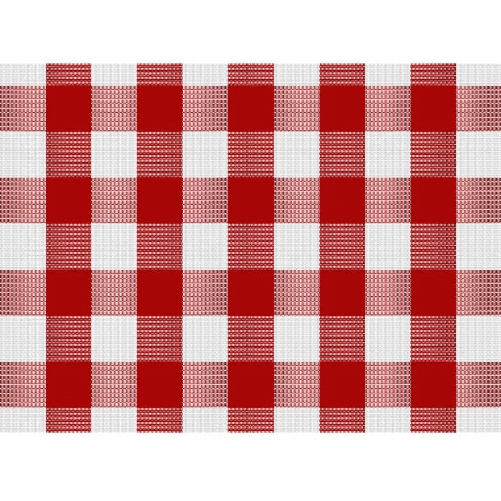 Amfyn Checked Cotton Place Mats Sets (Red &amp; White)