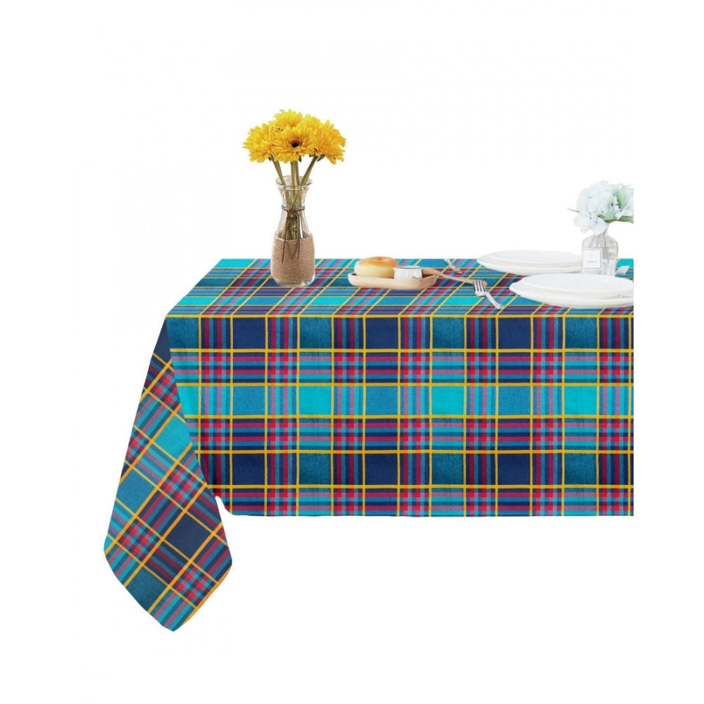 Fashion Checkered Cotton Checks Table Cloth (Multicolor)