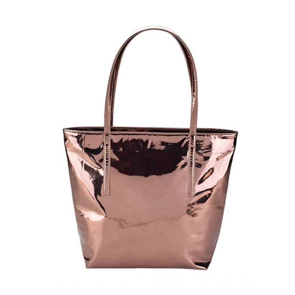 Fashion Women's Synthetic Solid Shoulder Bag (Copper)