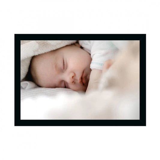 Amfyn Baby Photo Painting with Synthetic Photo Frame (Multicolor)