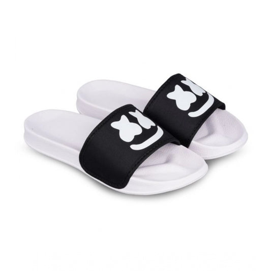 Fashion Men's Rubber Comfortable Flip-Flops and Slippers (Black)