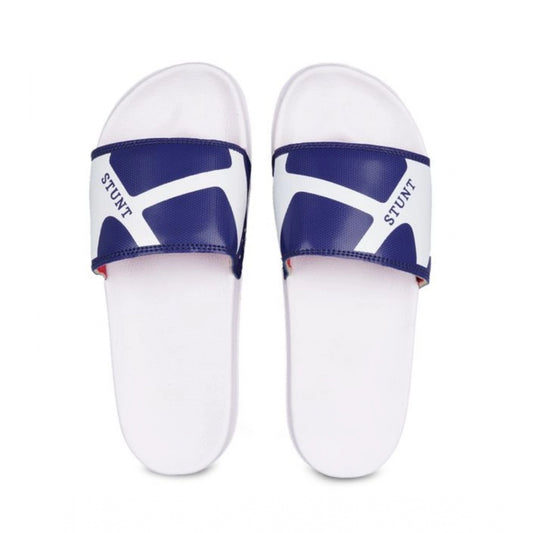 Fashion Men's Rubber Comfortable Flip-Flops and Slippers (Navy Blue)